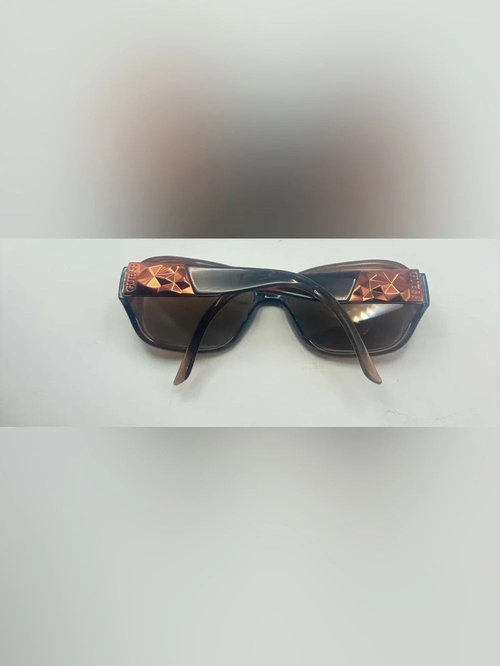 Guess Brown Oval Sunglasses Frames Only